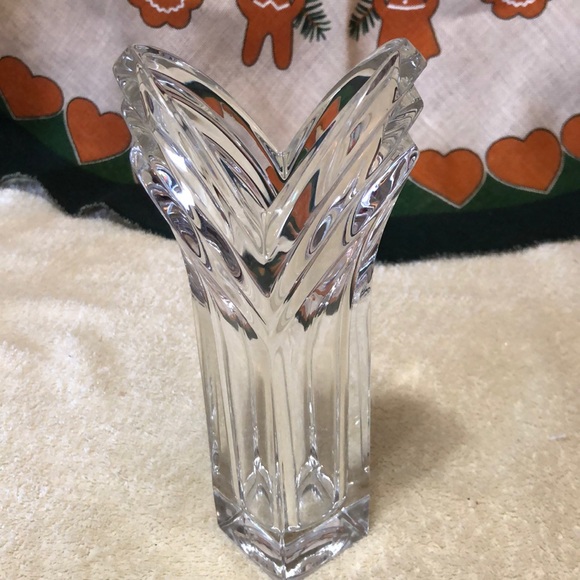 Mikasa Art Deco Crystal Bud Vase Hand Crafted In Germany 8.5" - Picture 1 of 6